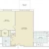 2D floor plan for the Fremont apartment at Cedar Crest Senior Living in Pompton Plains, NJ
