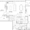 2D floor plan for the Galvez apartment at Eagle's Trace Senior Living in Houston, TX