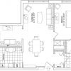 2D floor plan for the Georgetown apartment at Greenspring Senior Living in Springfield, VA