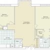 2D floor plan of the Hastings apartment at Seabrook Senior Living in Tinton Falls, NJ.