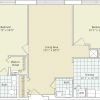 2D floor plan for the Hastings apartment at Cedar Crest Senior Living in Pompton Plains, NJ