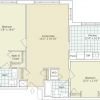 2D floor plan for the Jackson apartment at Maris Grove Senior Living in Glen Mills, PA.