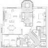 2D floor plan for the Kensington apartment at Charlestown Senior Living in Catonsville, MD