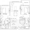 2D floor plan of the Madison apartment at Tallgrass Creek Senior Living in Overland Park, KS.