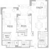 2D floor plan for the Manchester apartment at Cedar Crest Senior Living in Pompton Plains, NJ