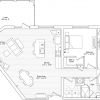 2D floor plan of the Marina apartment at Siena Lakes Senior Living in Naples, FL.