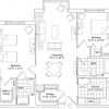 2D floor plan for the Oxford apartment at Maris Grove Senior Living in Glen Mills, PA.
