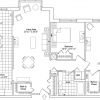 2D floor plan for the Patterson apartment at Maris Grove Senior Living in Glen Mills, PA.