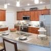 Kitchen in apartment.
