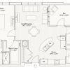 2D floor plan for the Colchester apartment at Lantern Hill Senior Living in New Providence, NJ.