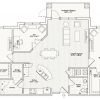 2D floor plan for the Whitman apartment at Lantern Hill Senior Living in New Providence, NJ.