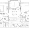2D floor plan for the McKinley apartment at Ashby Ponds Senior Living in Ashburn, VA