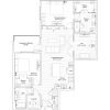 2d floorplan of the Southampton apartment at Woodleigh Chase Senior Living in Fairfax, VA.