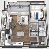 The Cranford 3D floorplan 